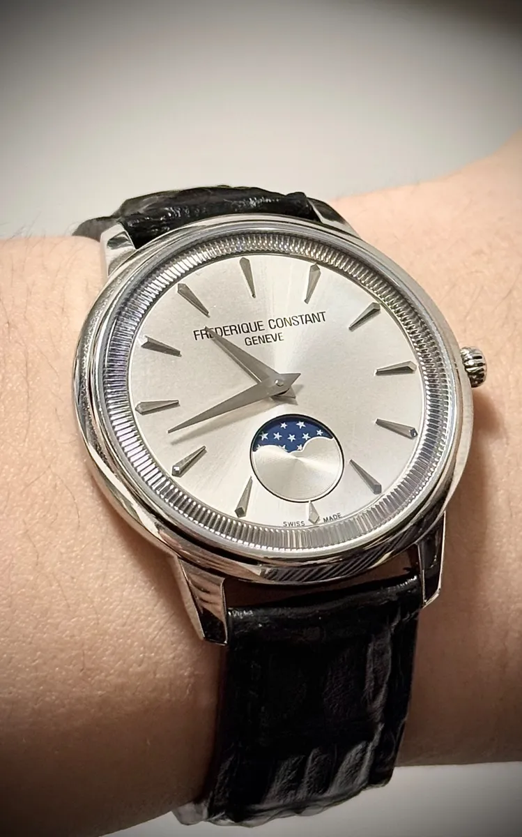 Frederique Constant(프레드릭 콘스탄트) Moneta (모네타) 문페이즈 실버 FC-206S3S6
