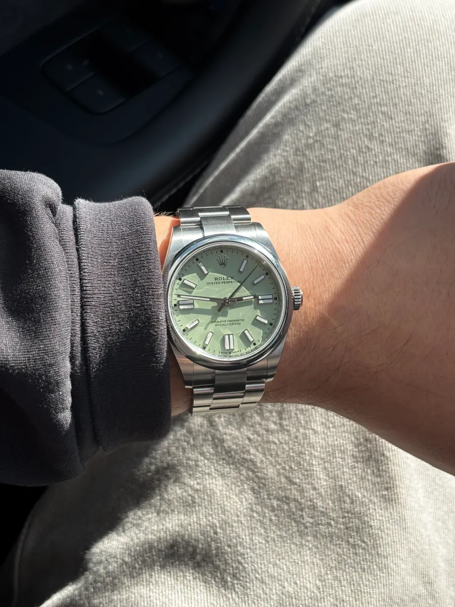 Rolex(롤렉스) Oysterperpetual 41 Pistachio 124300