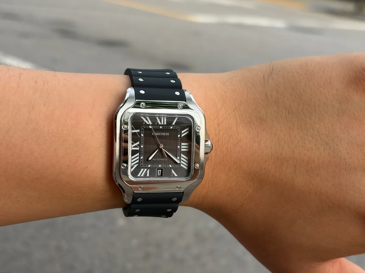 Cartier (까르띠에) Santos De Cartier Large WSSA0096(검은색 다이얼, 라지 사이즈)