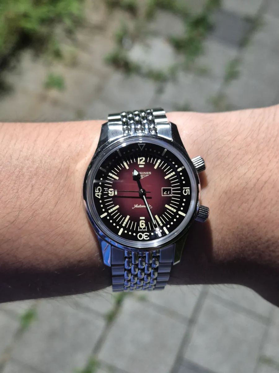 Longines(론진) 레전드다이버 론진 레전드다이버 36mm 버건디 L3.374.4.40.2
