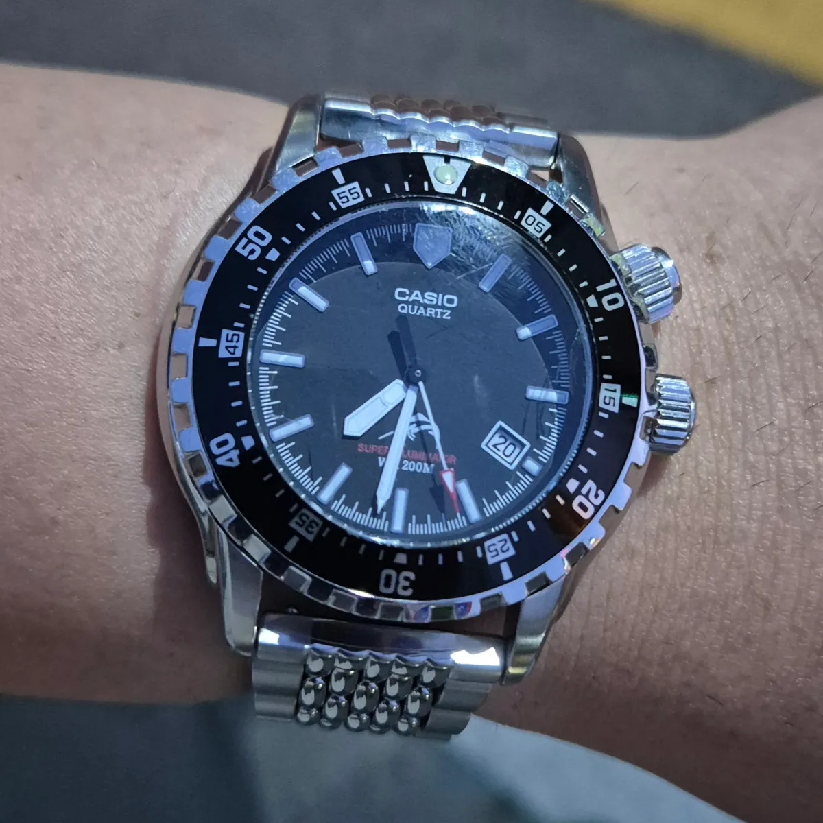 CASIO(카시오) Duro Super Illuminator 200m Diver MDV-102-1AV