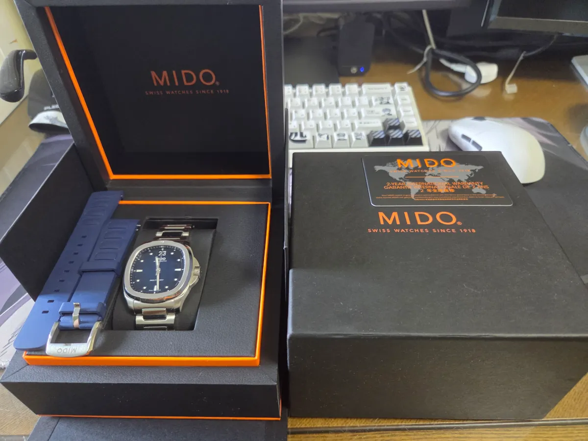 Mido(미도) Multifort TV Mido Multifort TV Big Date (Blue) M049.526.11.041.00