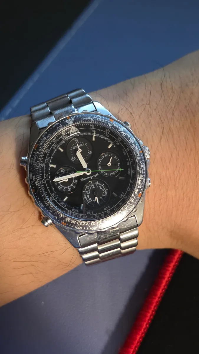 Seiko(세이코) Sports 150 Chronograph Flightmaster 7T34-6A00