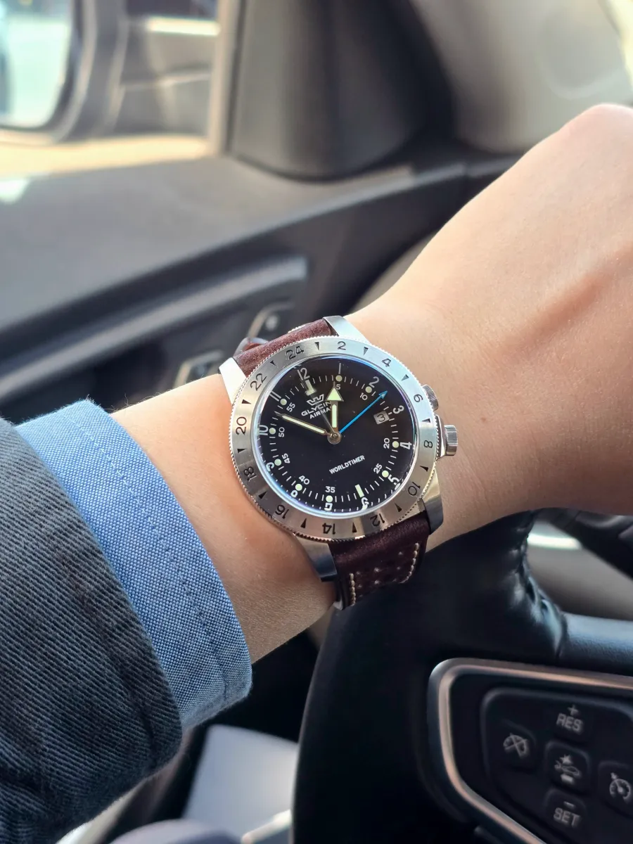 GLYCINE(글라이신) Airman Worldtimer GMT Quartz GL1048