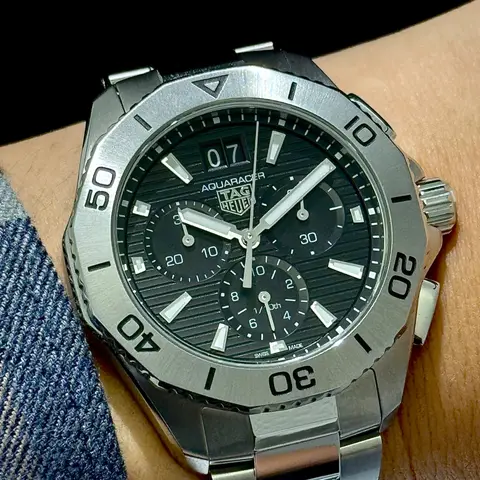 TAG Heuer(태그호이어) 아쿠아레이서 프로페셔널 200 크로노그래프, 40 mm, 스틸 CBP1110.BA0627