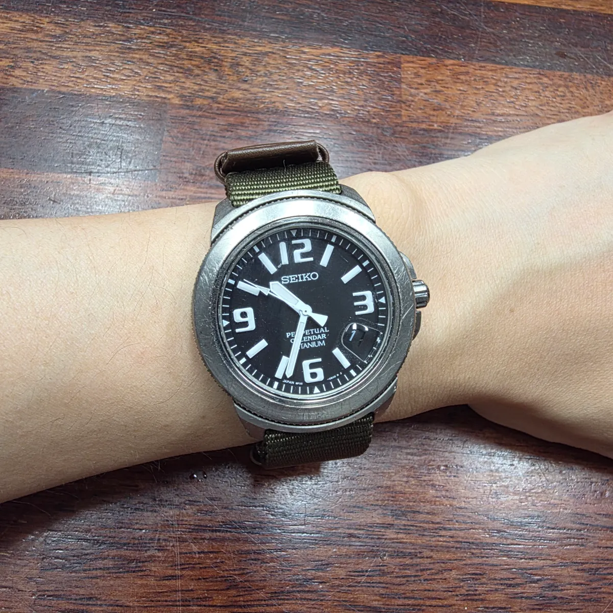 Seiko(세이코) Landtrek Titanium with Perpetual Calendar and 24H/GMT SBCM017