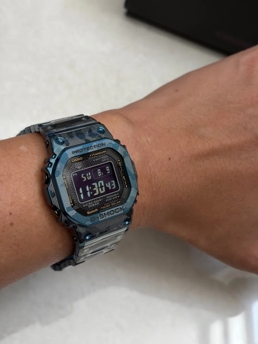 G-SHOCK 5000 블루카모 티타늄 GMW-B5000TCF-2