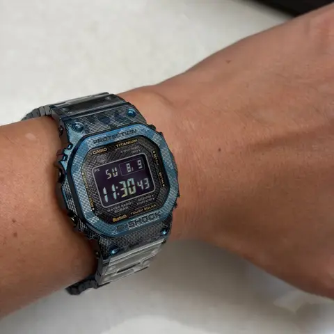 G-SHOCK 5000 블루카모 티타늄 GMW-B5000TCF-2